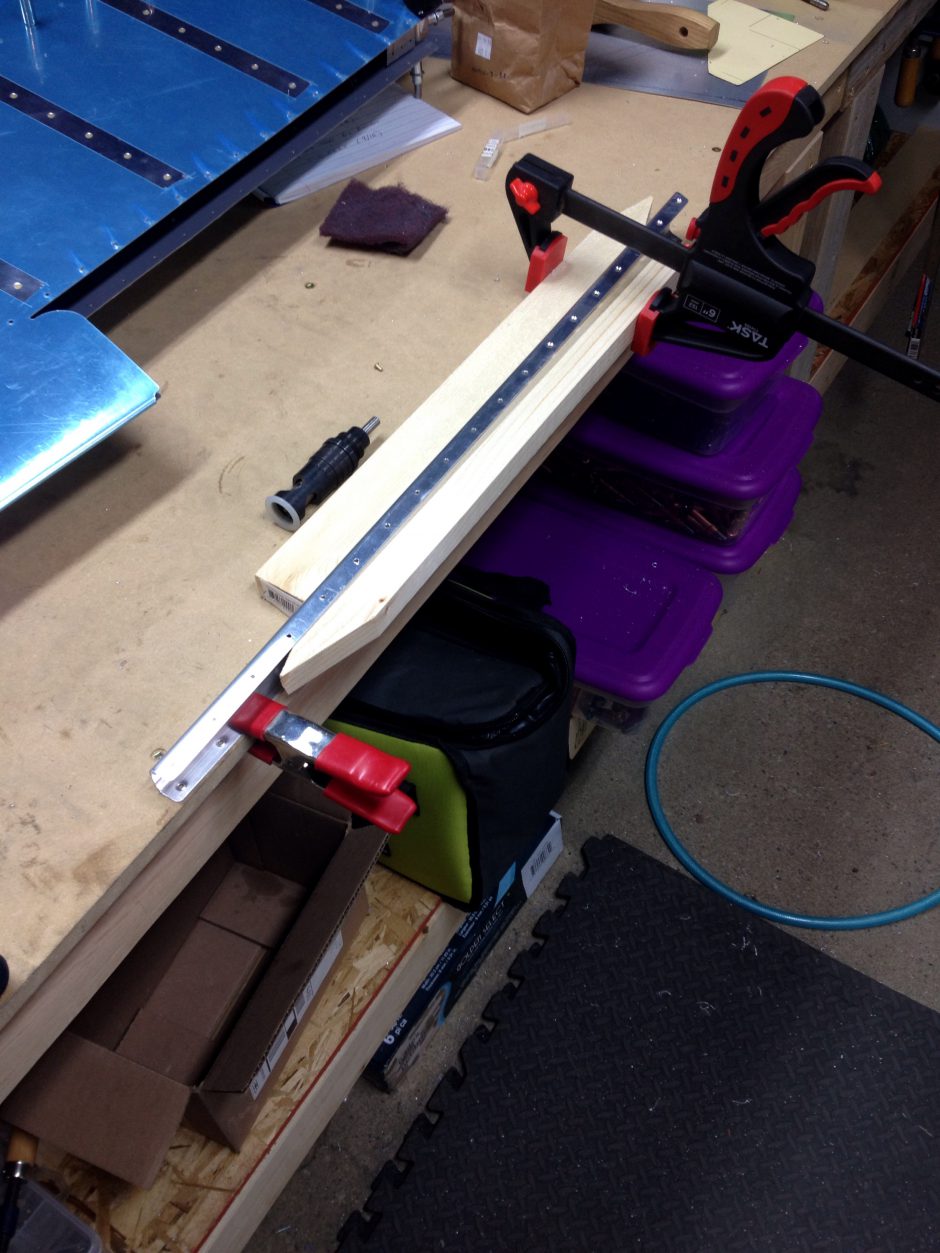 Trim Tab Spar Machine Countersinking F1 Rocket Hangar