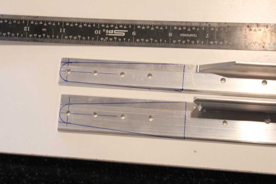 Horizontal Stabilizer Reinforcing Angles F1 Rocket Hangar